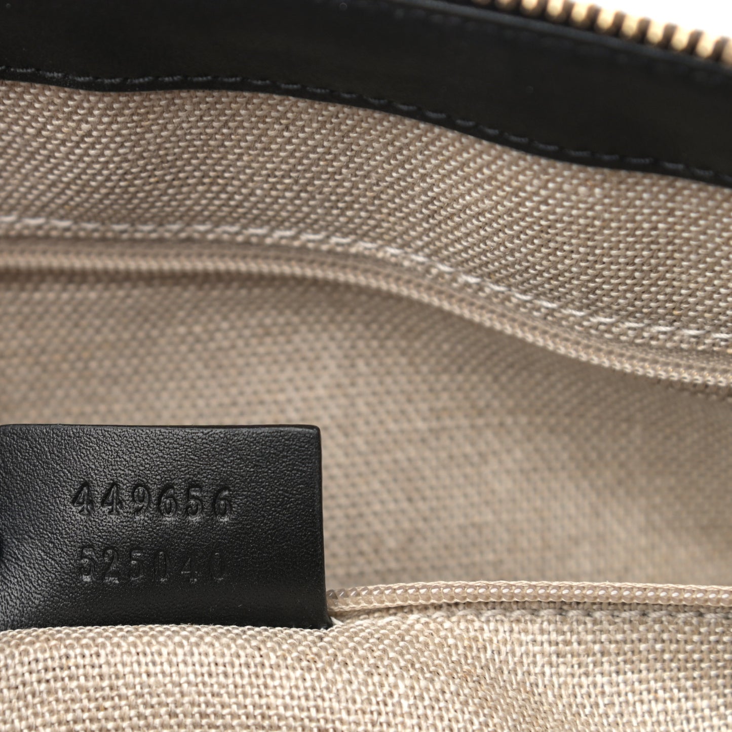 Soft Microguccissima Small Zippered Satchel Black