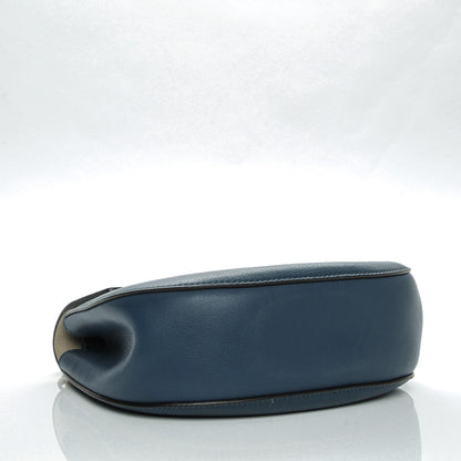 Chloe Grained Lambskin Drew Shoulder Bag Denim Blue 4 of 8