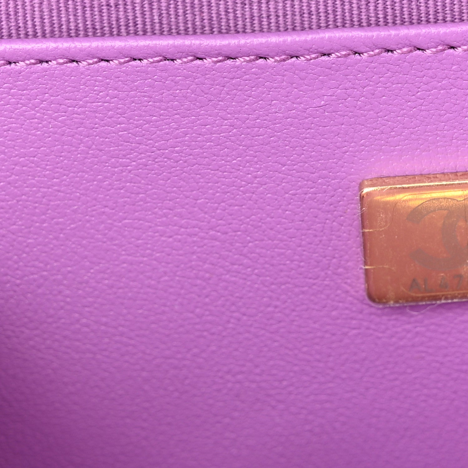 Chanel Lambskin Quilted CC In Love Heart Bag Purple 7 of 10