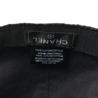 Chanel Cotton CC Cap Hat Black 8 of 9