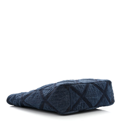 Chanel Denim Quilted Chanel 19 North South Shopping Bag Blue 4 of 10