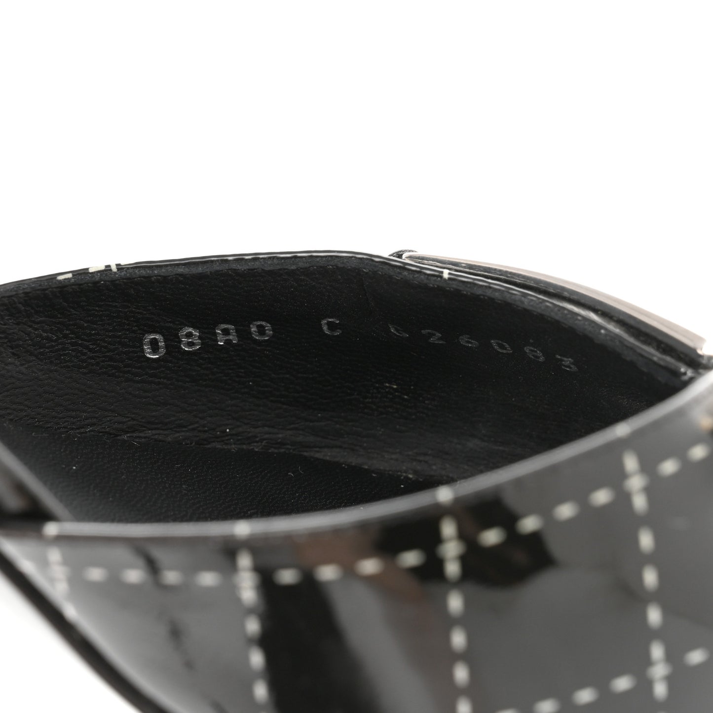Patent Printed Mule Sandals 37.5 Black