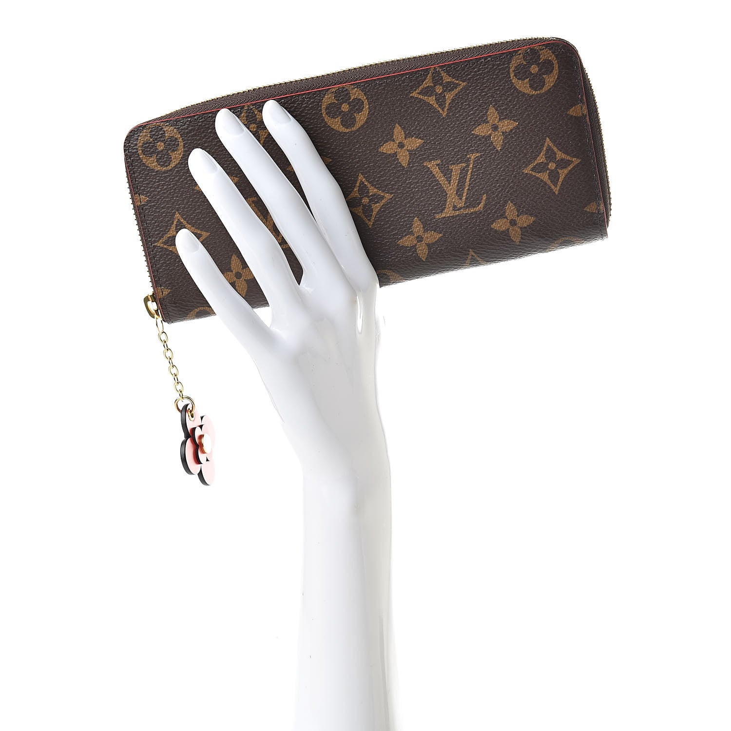 Louis Vuitton Monogram Blooming Flowers Clemence Wallet Coquelicot 2 of 8