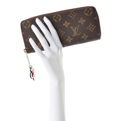 Louis Vuitton Monogram Blooming Flowers Clemence Wallet Coquelicot 2 of 8