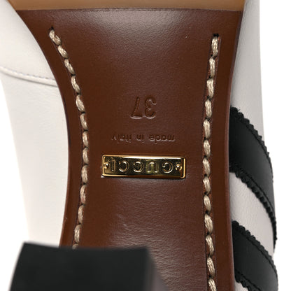 Gucci X ADIDAS Calfskin Elizabeth Knee Boots 37 White Black 8 of 10