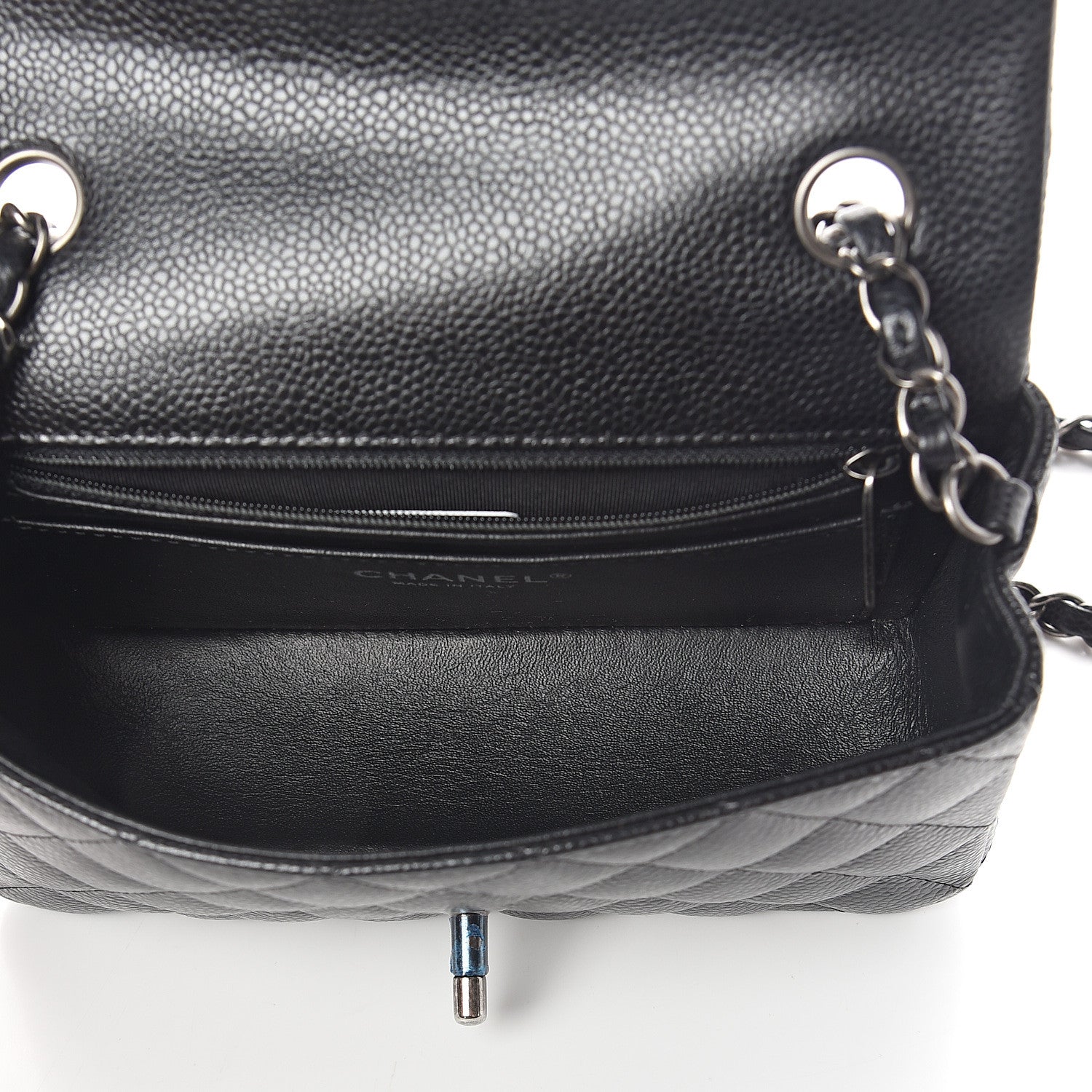 Chanel Caviar Quilted Mini Rectangular Flap Black 4 of 8