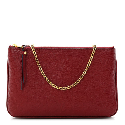 Louis Vuitton Empreinte Double Zip Pochette Cherry Berry 1 of 10