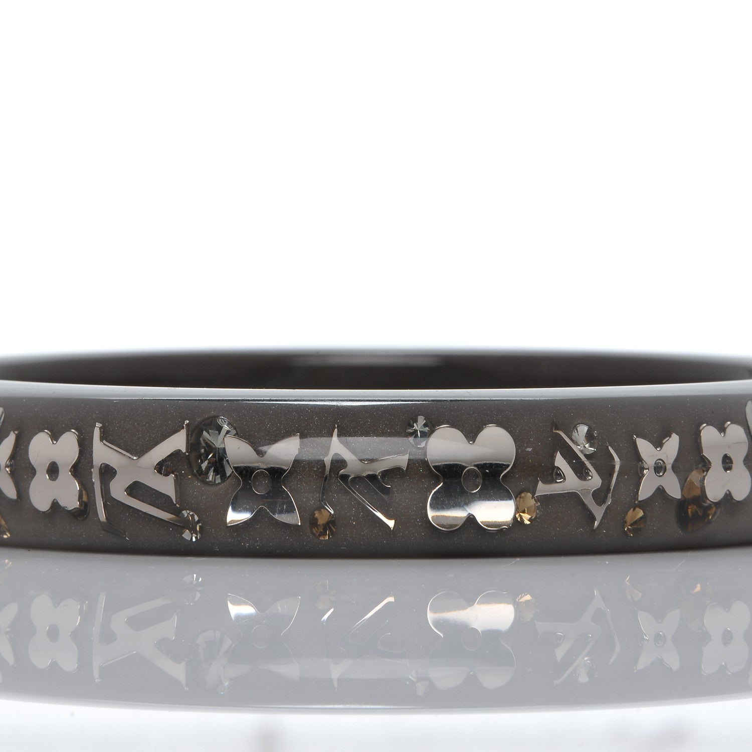 Louis Vuitton Resin Swarovski Small Inclusion Bracelet PM Grey 5 of 5
