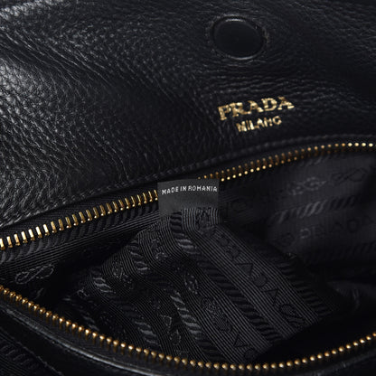 Prada Vitello Daino Pocket Shopping Tote Black 6 of 13