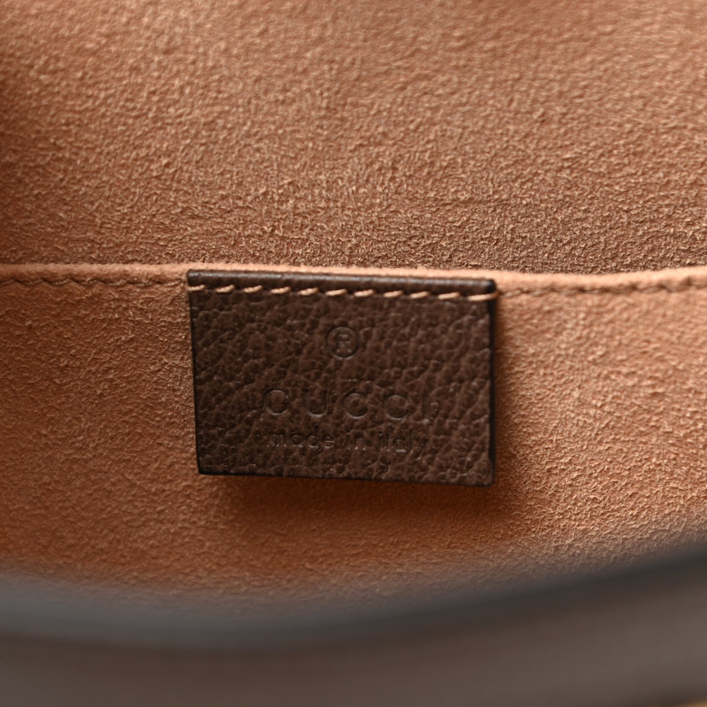 GG Supreme Monogram Web Ophidia Pouch Brown