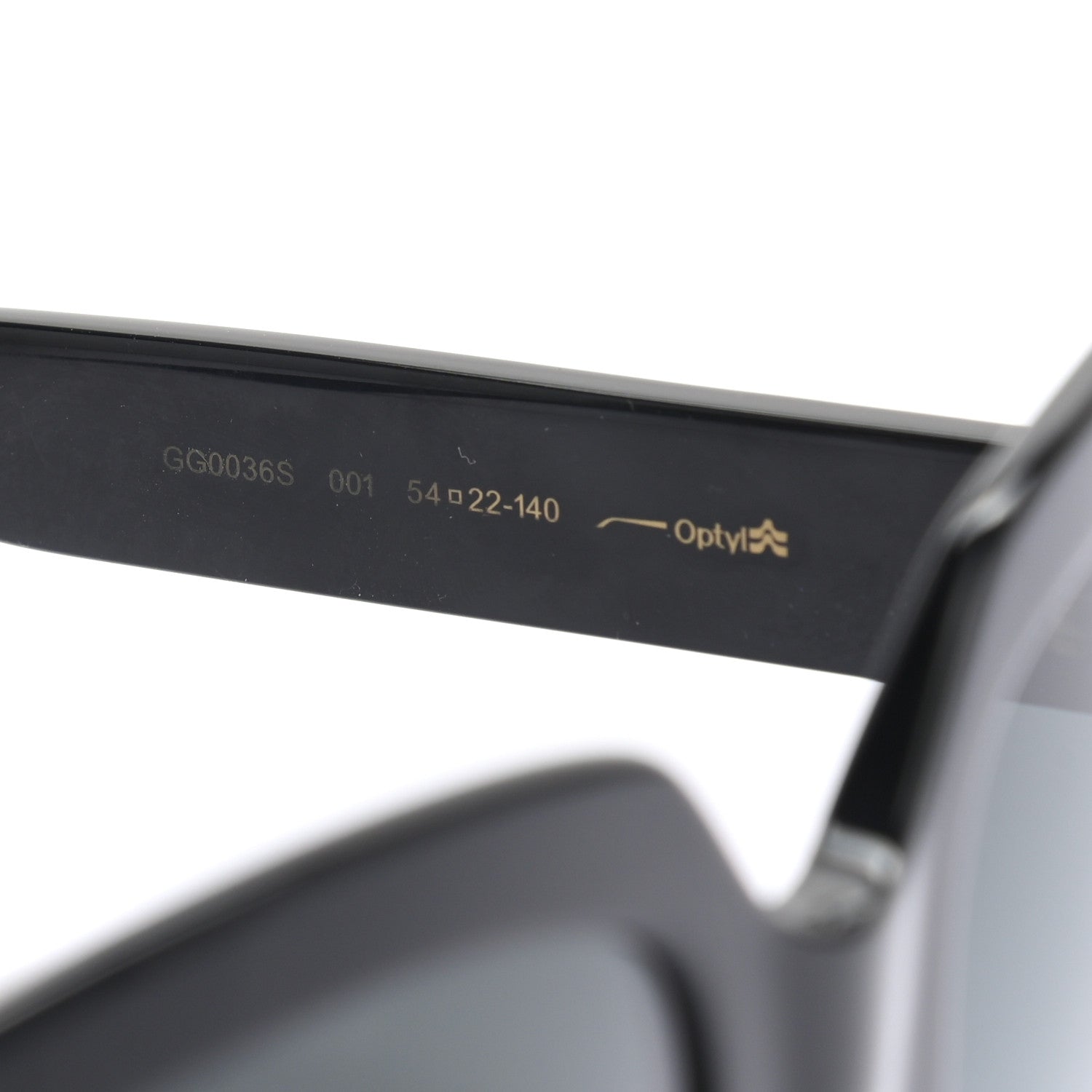 Gucci Oversized Square GG0036S Sunglasses Black 6 of 7