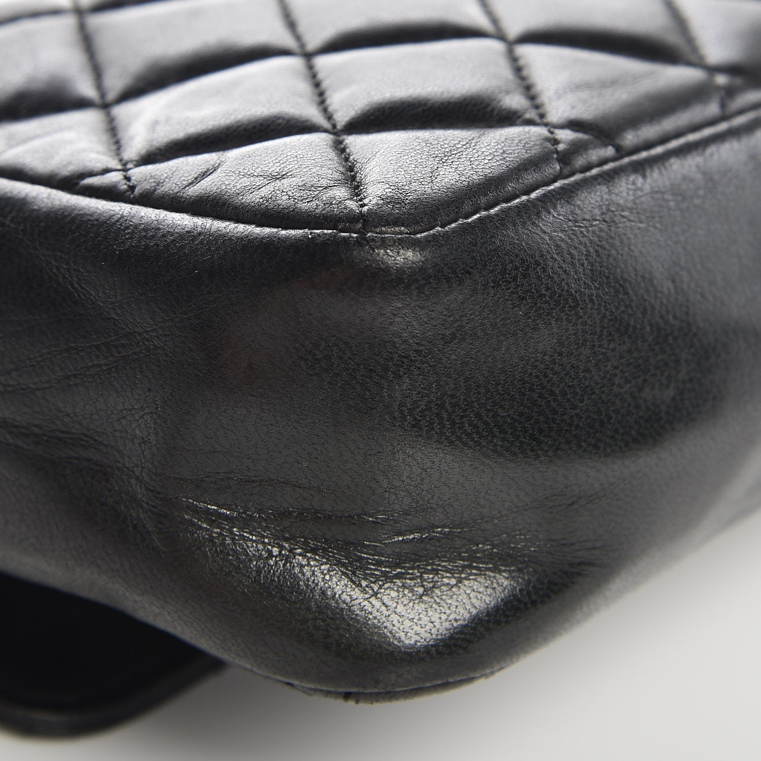 Chanel Lambskin Quilted Mini Rectangular Flap Black 12 of 14