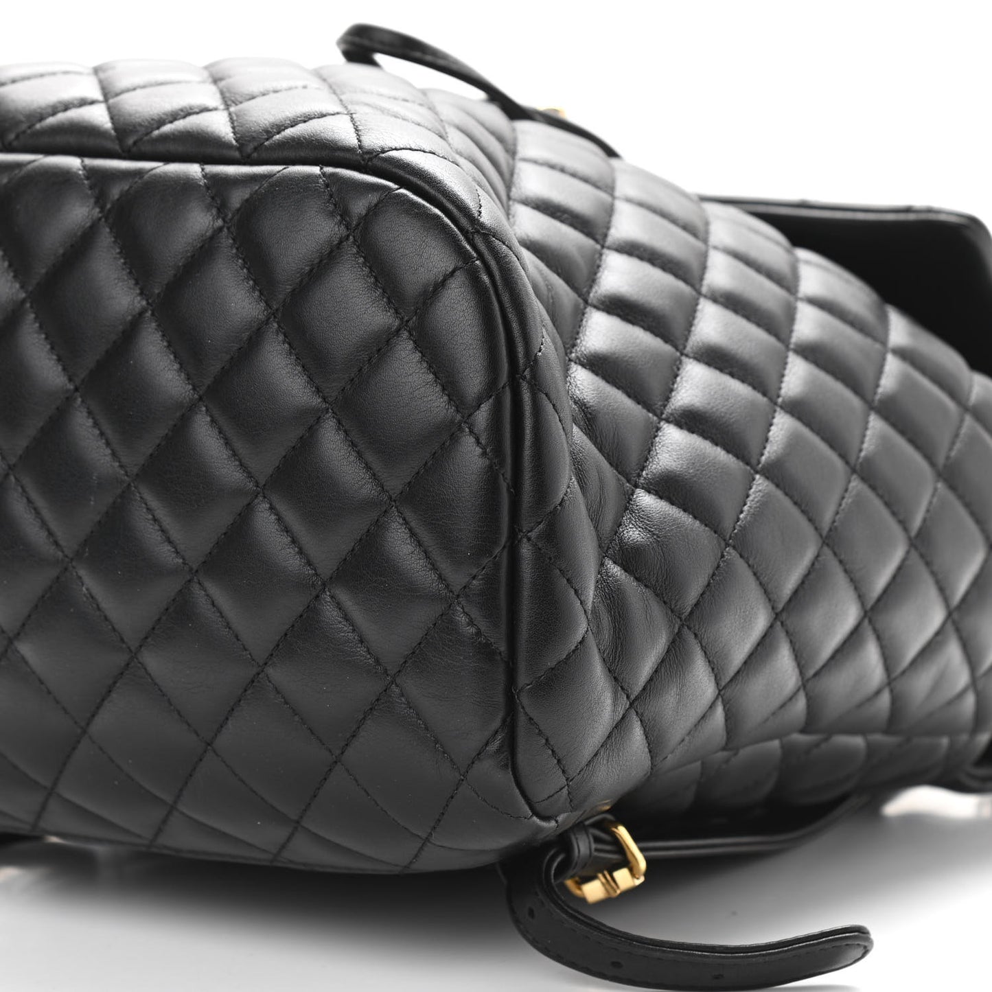 Lambskin Quilted Large Urban Spirit Backpack Black