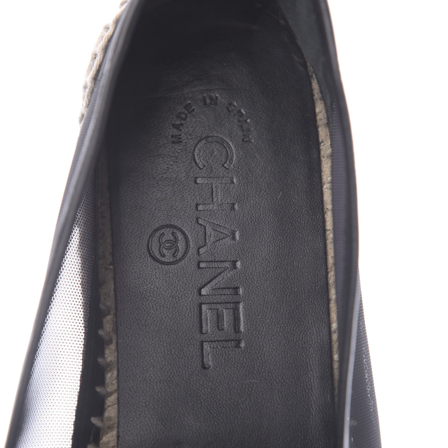 Chanel Mesh Grosgrain CC Espadrilles 40 Black 8 of 8