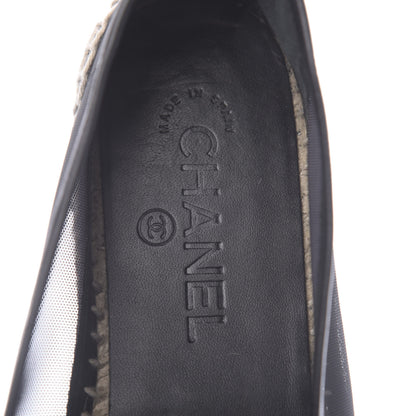 Chanel Mesh Grosgrain CC Espadrilles 40 Black 8 of 8