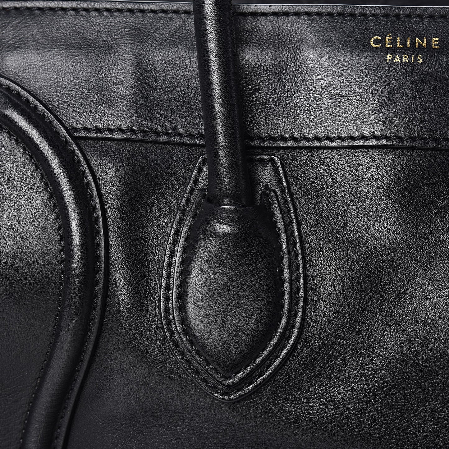 Smooth Calfskin Mini Luggage Black