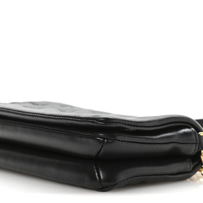 Louis Vuitton Lambskin Embossed Monogram Pochette Coussin Crossbody Black 16 of 19