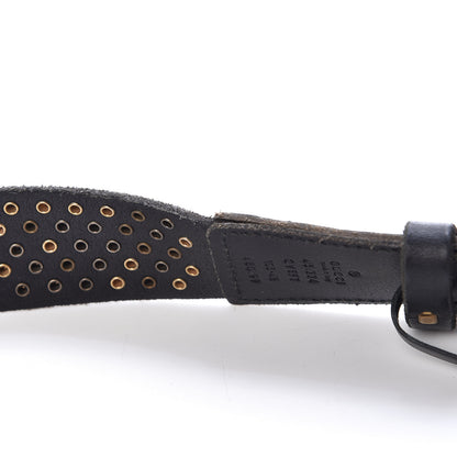 Gucci Calfskin Studded Feline Belt 105 42 Black 7 of 10