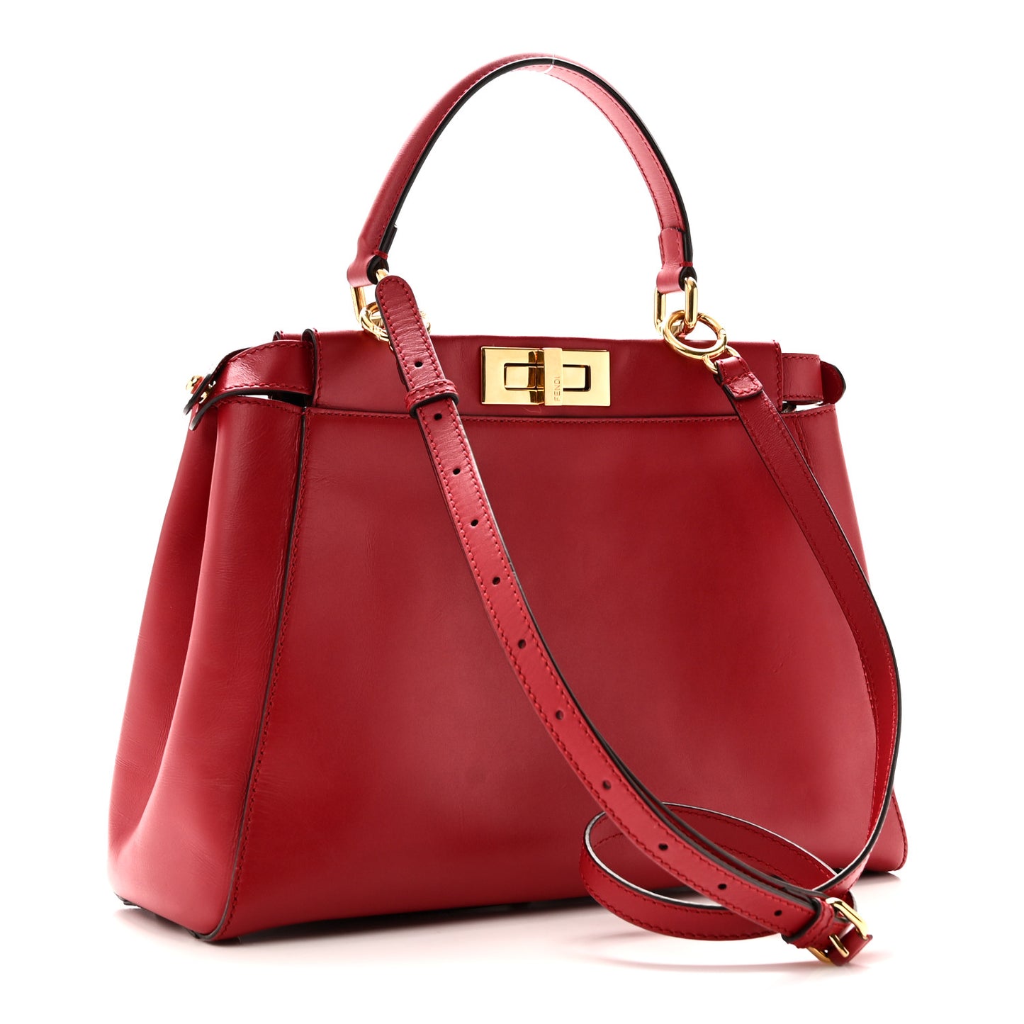 Vitello Morgan Fabric Jacquard Pequin Medium Peekaboo Iconic Satchel Mattone  Mattone Tobacco Black