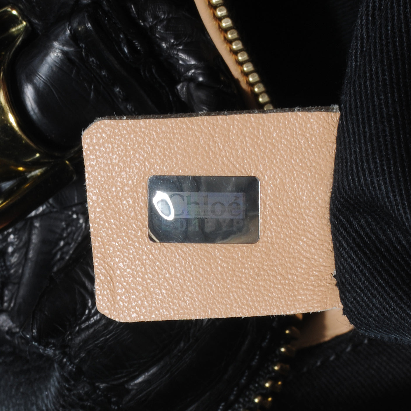 Chloe Python Medium Paraty Black 7 of 8