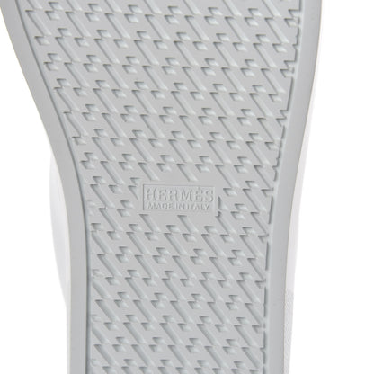 Hermes Calfskin Mens Avantage Sneakers 45 White Marine 6 of 7