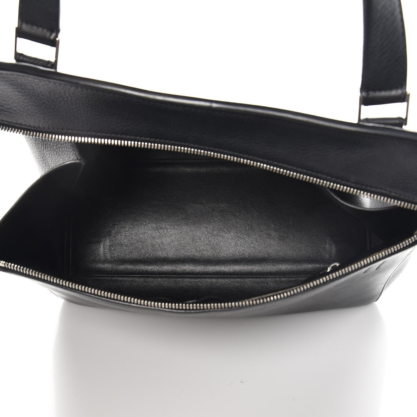 Supple Calfskin Medium Edge Shoulder Bag Black