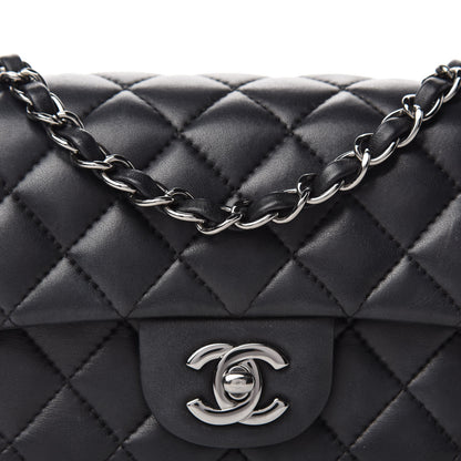 Chanel Lambskin Quilted Mini Rectangular Flap Black 10 of 10