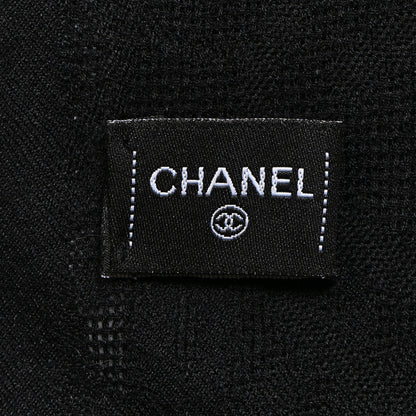 Chanel Cashmere CC Scarf Black 3 of 4