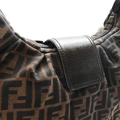 Fendi Zucca B Buckle Hobo Tobacco Castagna 10 of 10