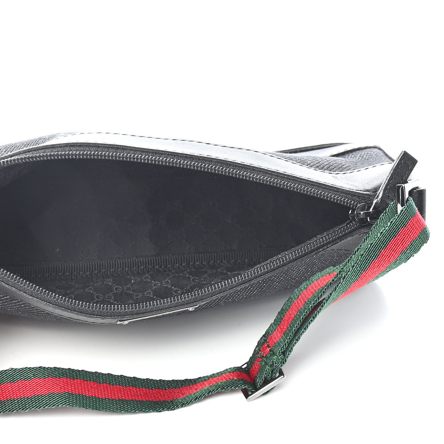 Gucci Denim Web Pochette Black 5 of 9