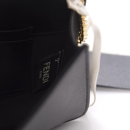 Fendi Vitello Cruise F is Fendi Bi-Color FF 1974 Embossed Envelope Belt Bag Maya Black 8 of 14