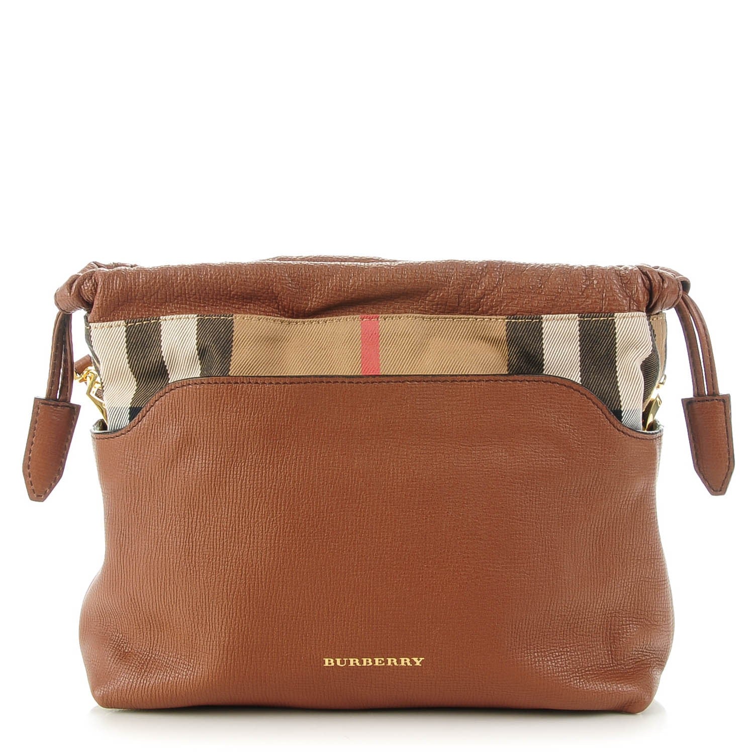 Burberry Calfskin House Check Little Crush Brown Ochre 1 of 8
