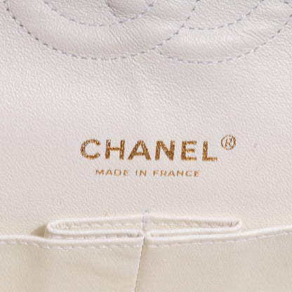 Chanel Caviar Quilted Medium Double Flap White 7 of 9