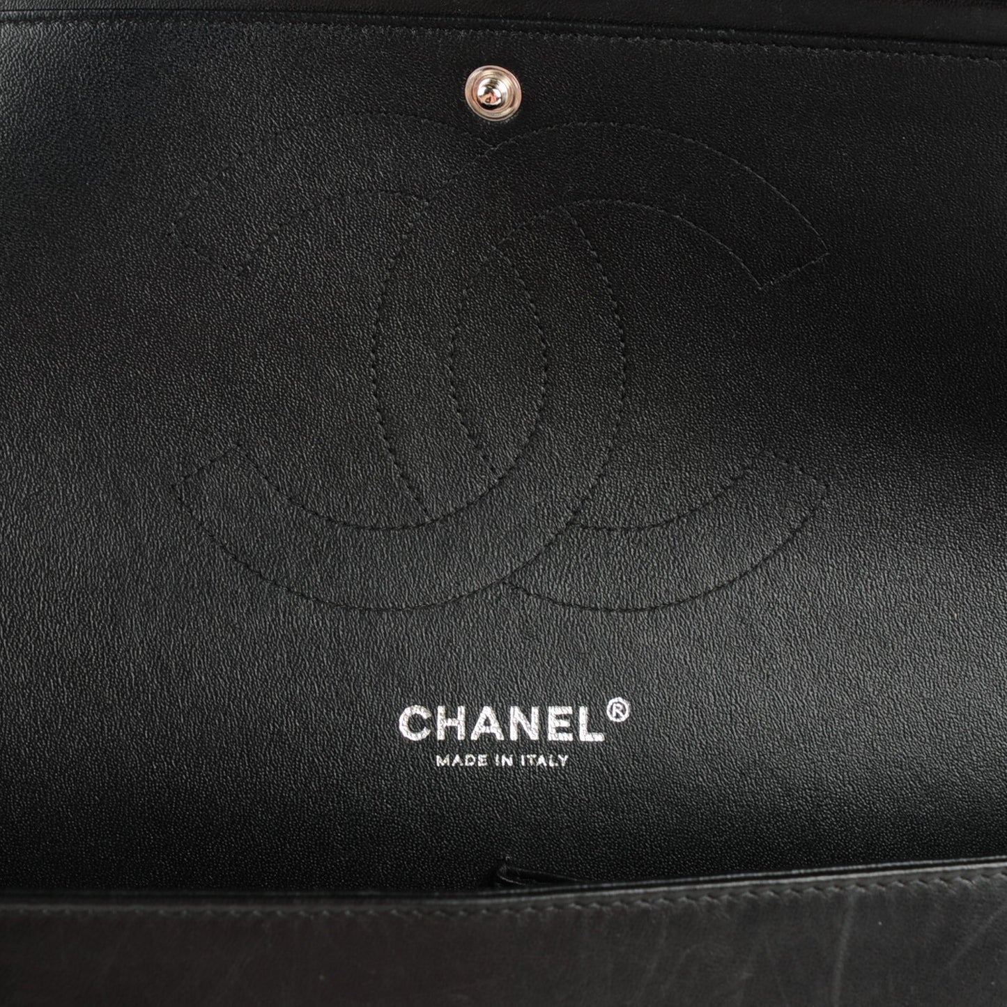 Lambskin Quilted Jumbo Double Flap So Black
