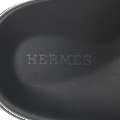 Hermes Calfskin Womens Chypre Sandals 36 Black 7 of 10