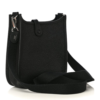 Hermes Taurillon Clemence Evelyne TPM Black 4 of 19