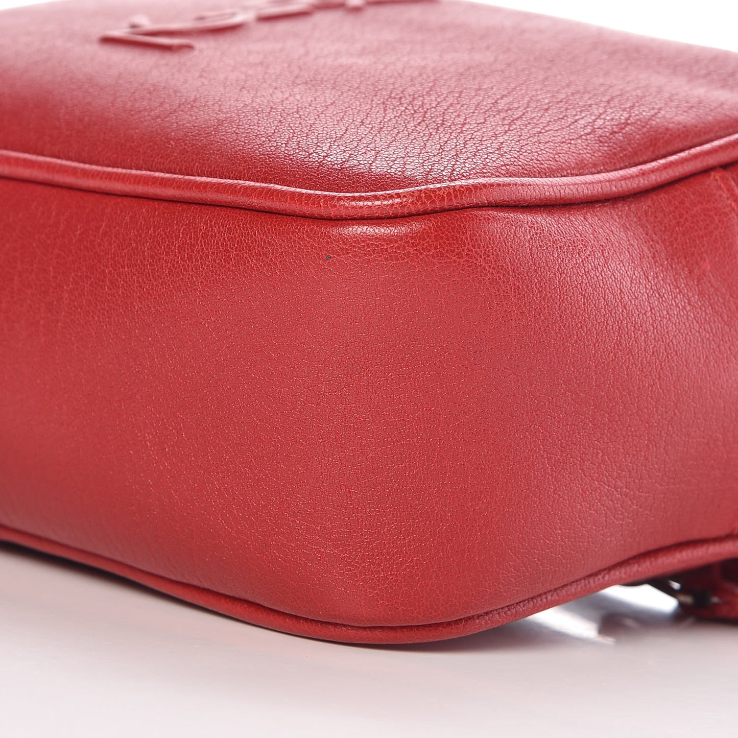 Lambskin Monogram Lou Belt Bag Red
