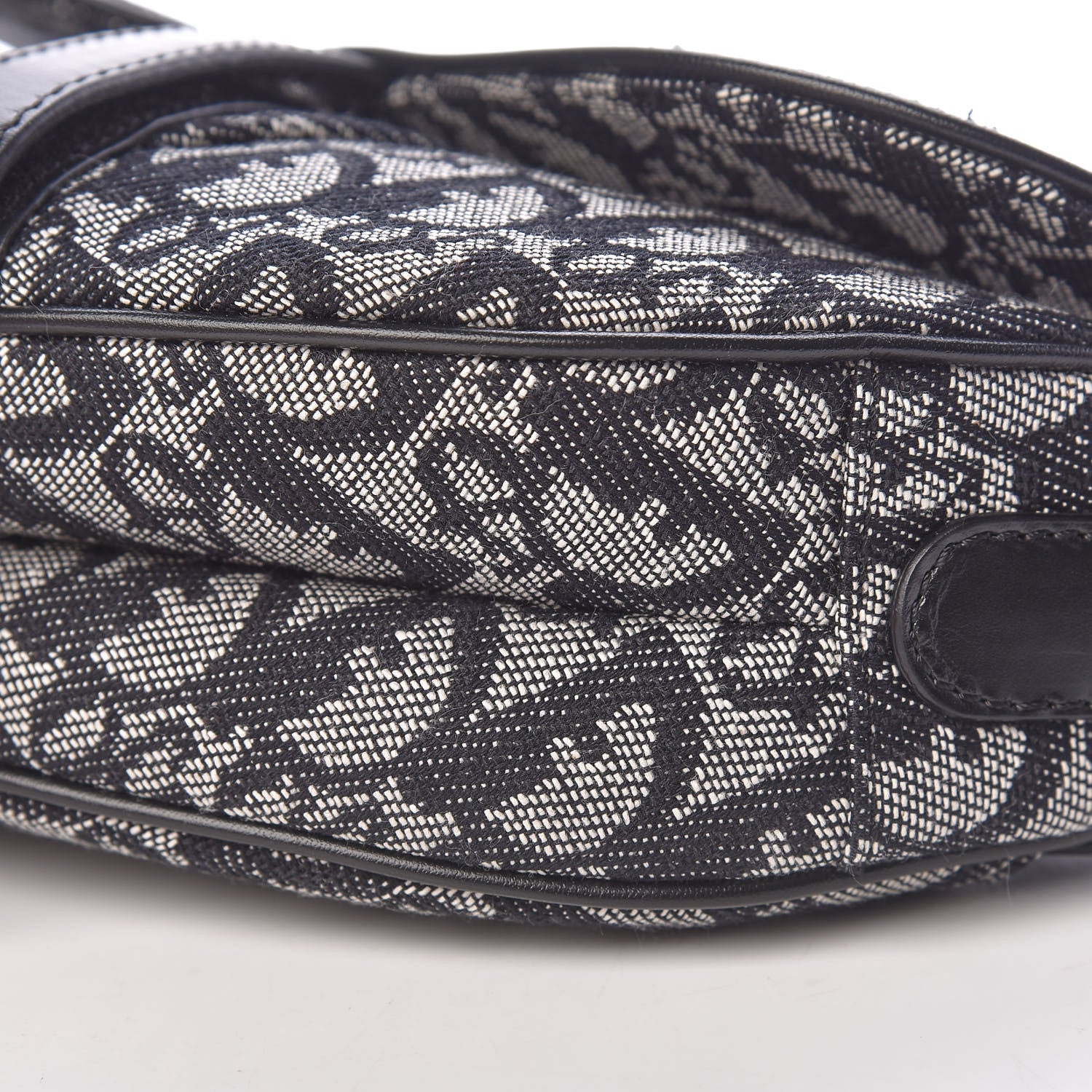 Christian Dior Monogram Saddle Bag Black 10 of 10