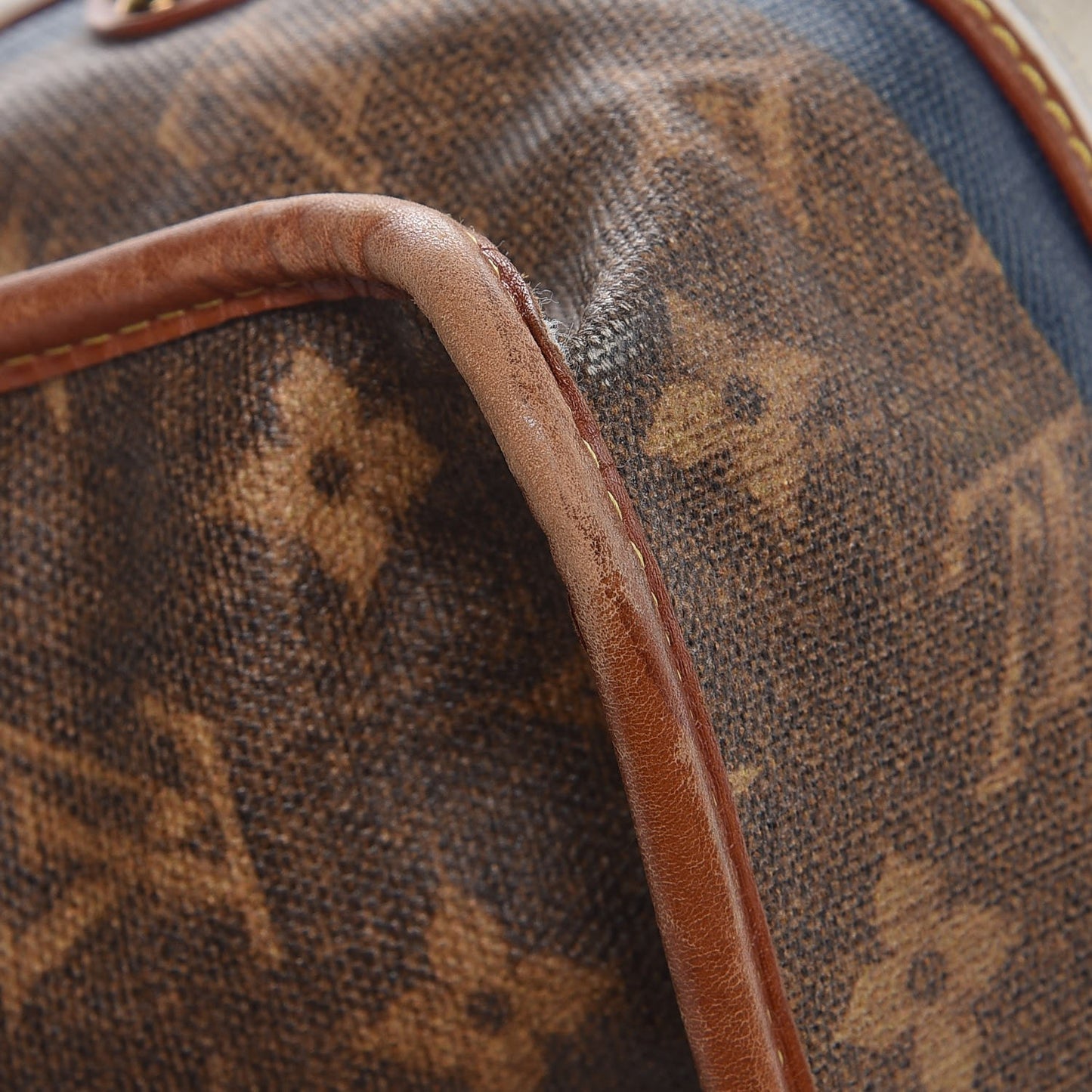 Monogram Rayures Tisse Sac GM Blue