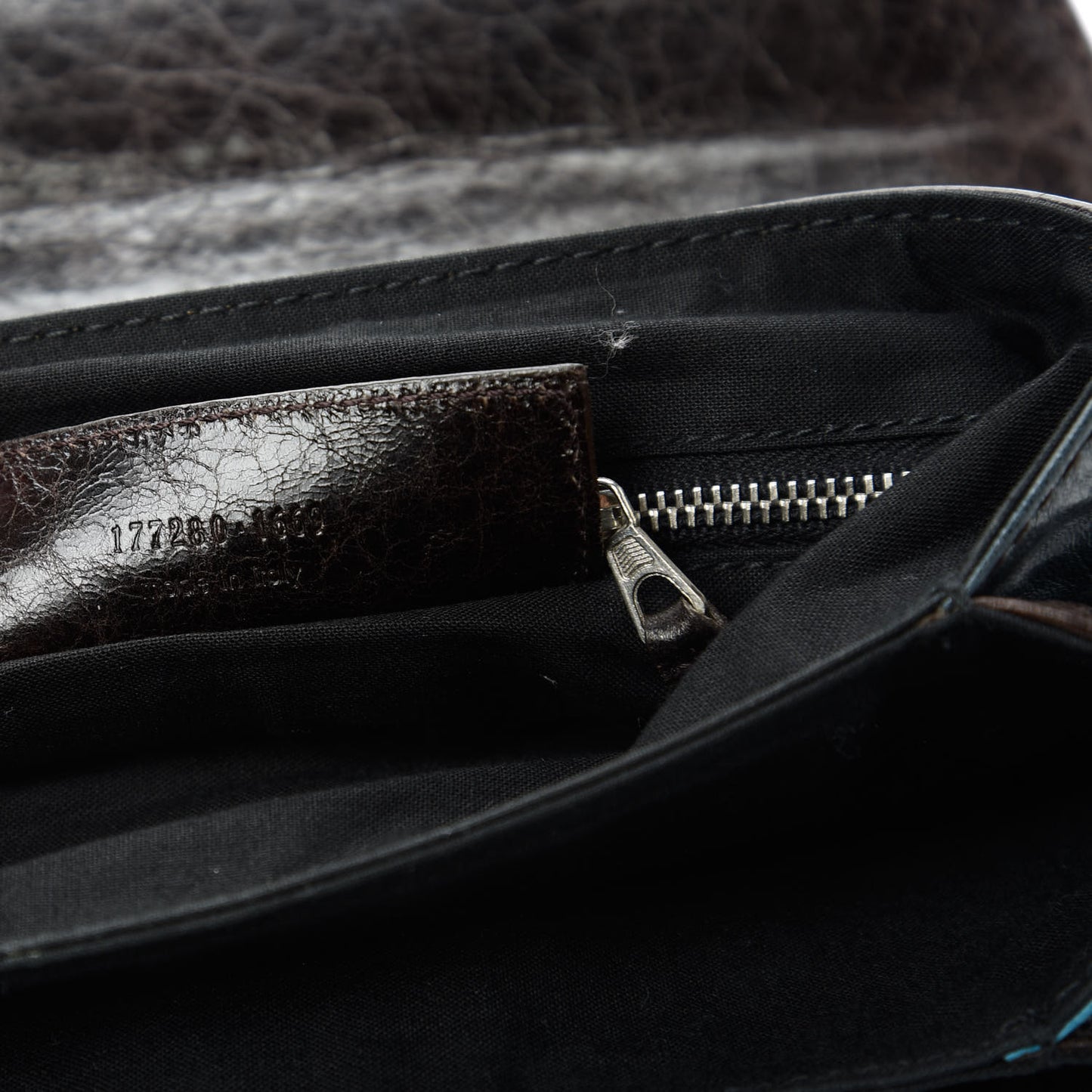 Chevre Turnlock Shoulder Bag Brown