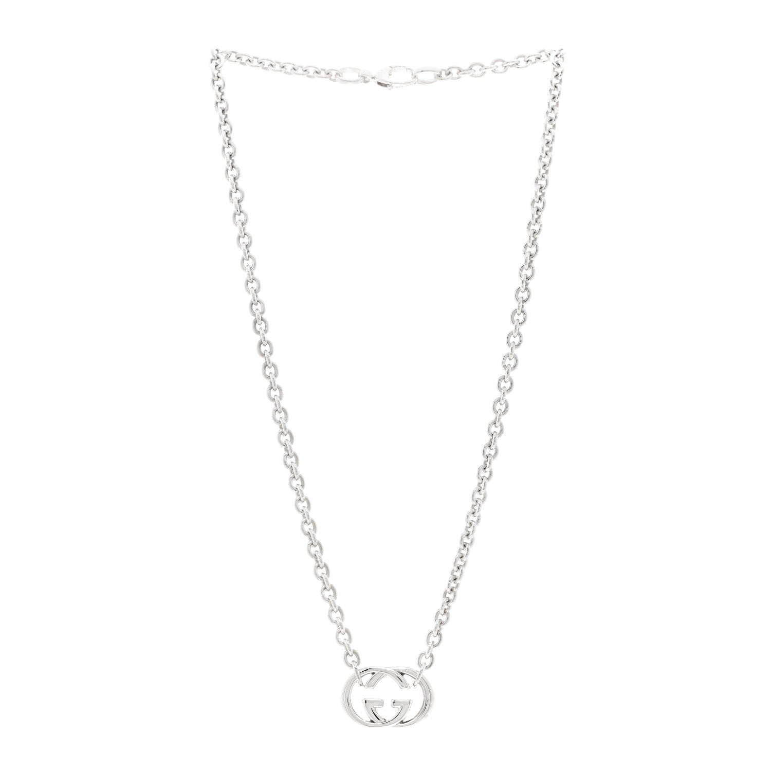 Gucci Sterling Silver Britt Necklace 3 of 4