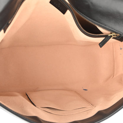 Gucci Calfskin Matelasse Large GG Marmont Shoulder Bag Black 5 of 10