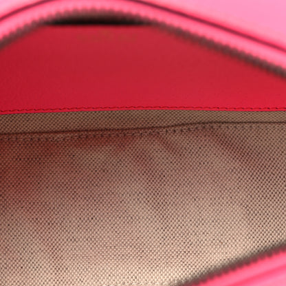 Gucci GG Supreme Monogram Textured Dollar Calfskin Web Ophidia Small Crossbody Bag Beige Ebony Fuchsia 5 of 10