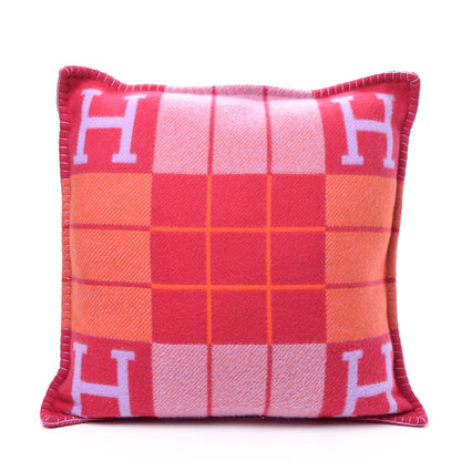 Hermes Wool Cashmere Avalon III Pillow PM Fuchsia Geranium 2 of 3