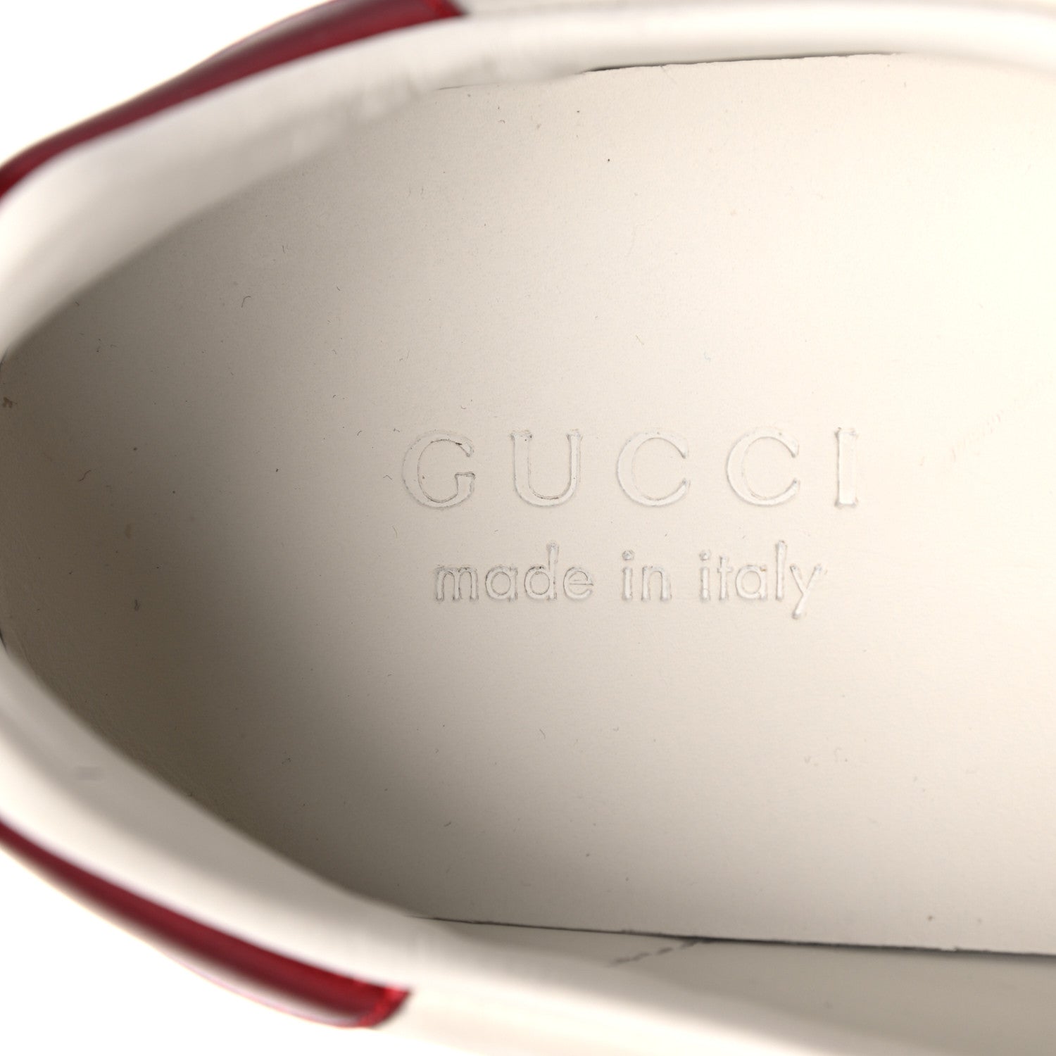 Gucci Distressed Calfskin Mens Ace Blade Sneakers 11 White 7 of 23