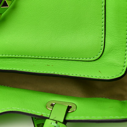 Valentino Garavani Vitello Medium Rockstud Tote Green Fluo 11 of 18