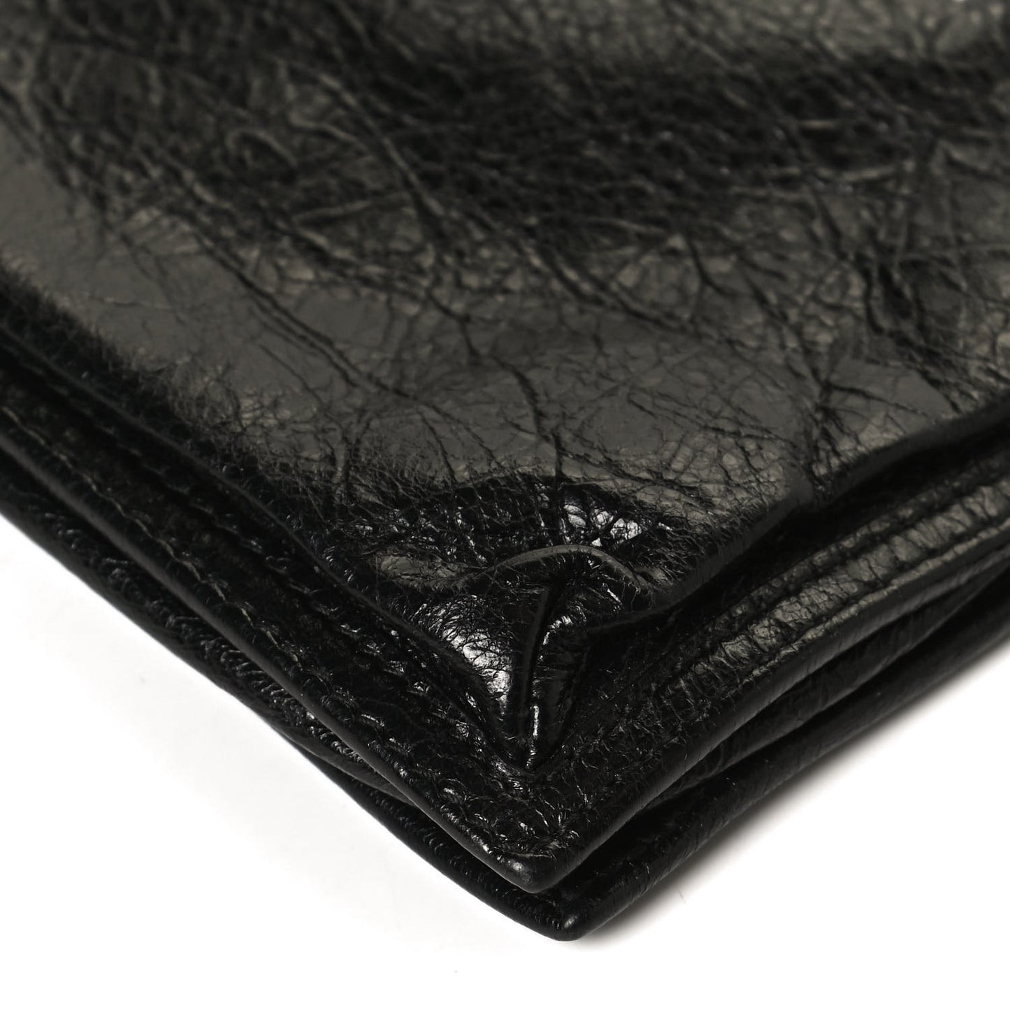 Agneau Arena Small Explorer Crossbody Pouch Black