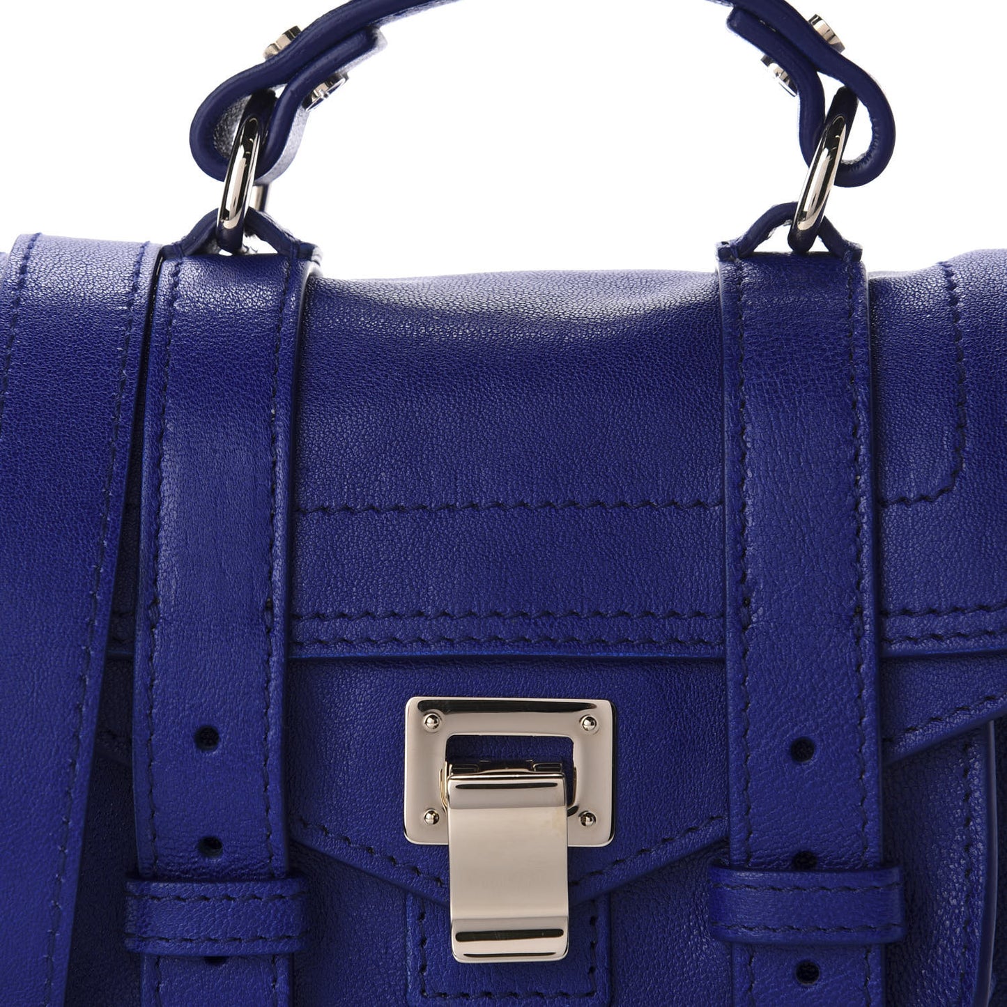 Lambskin Micro PS1 Satchel Sapphire