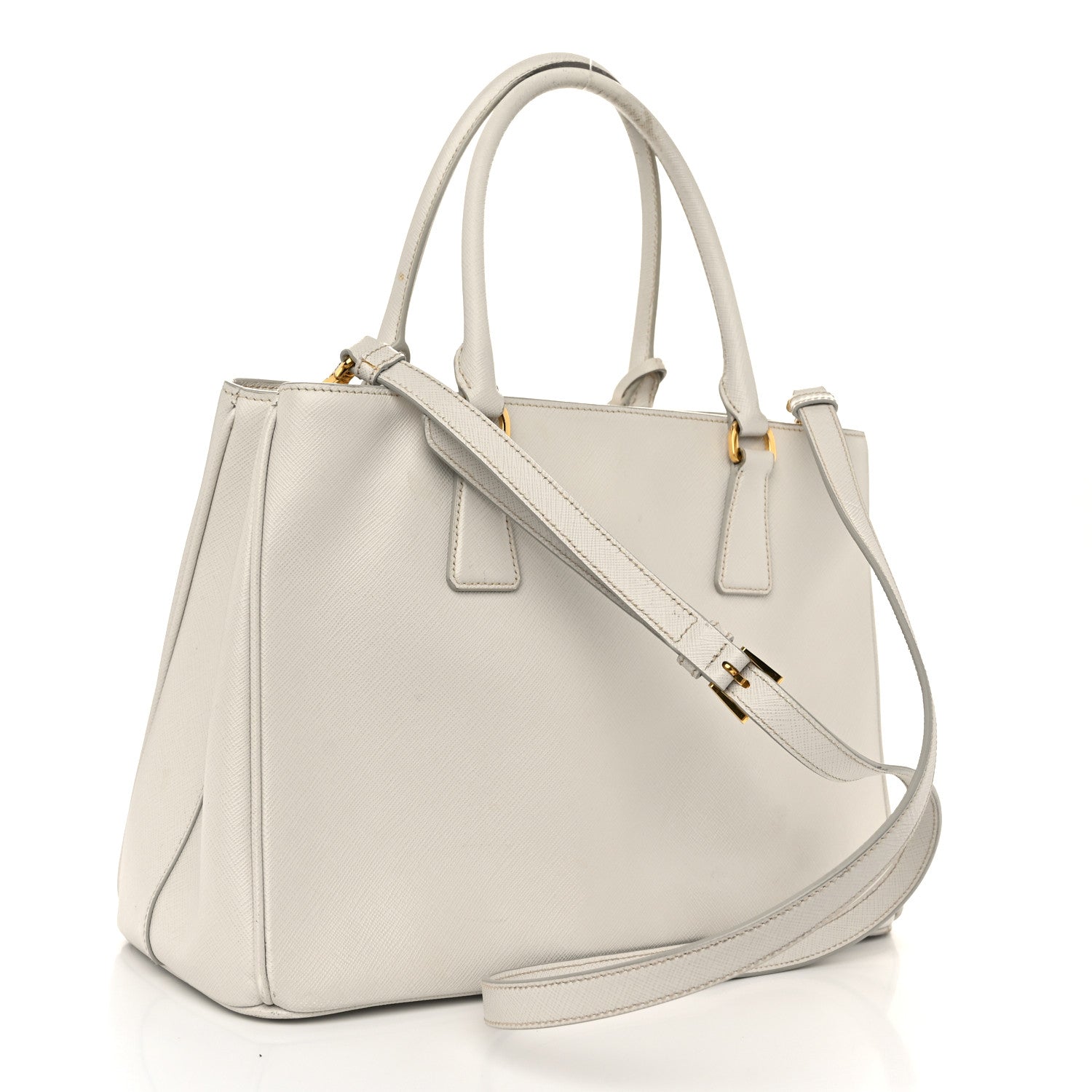 Prada Saffiano Medium Galleria Double Zip Tote Talco 3 of 15