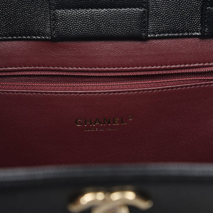 Chanel Caviar Quilted Large Business Affinity Shopping Bag Black 6 of 8